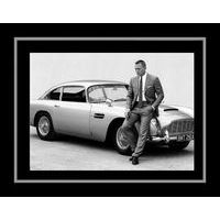 Affiche encadrée Noir et Blanc: James Bond - Daniel Craig - 50x70 cm (Cadre Tucson)